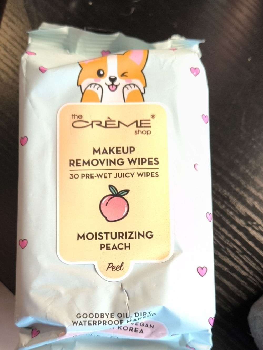 The Crème Shop Moisturizing Peach Makeup Removing Wipes — Peach